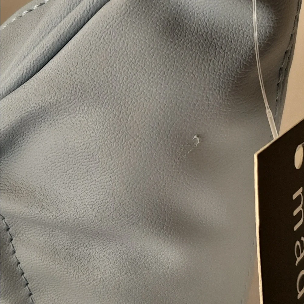 Madden Girl Crescent Light Blue Shoulder Bag - Picture 12 of 14